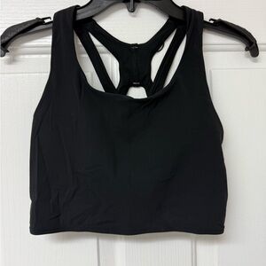 Lululemon Black Racerback Sports Bra with High Neckline size 6